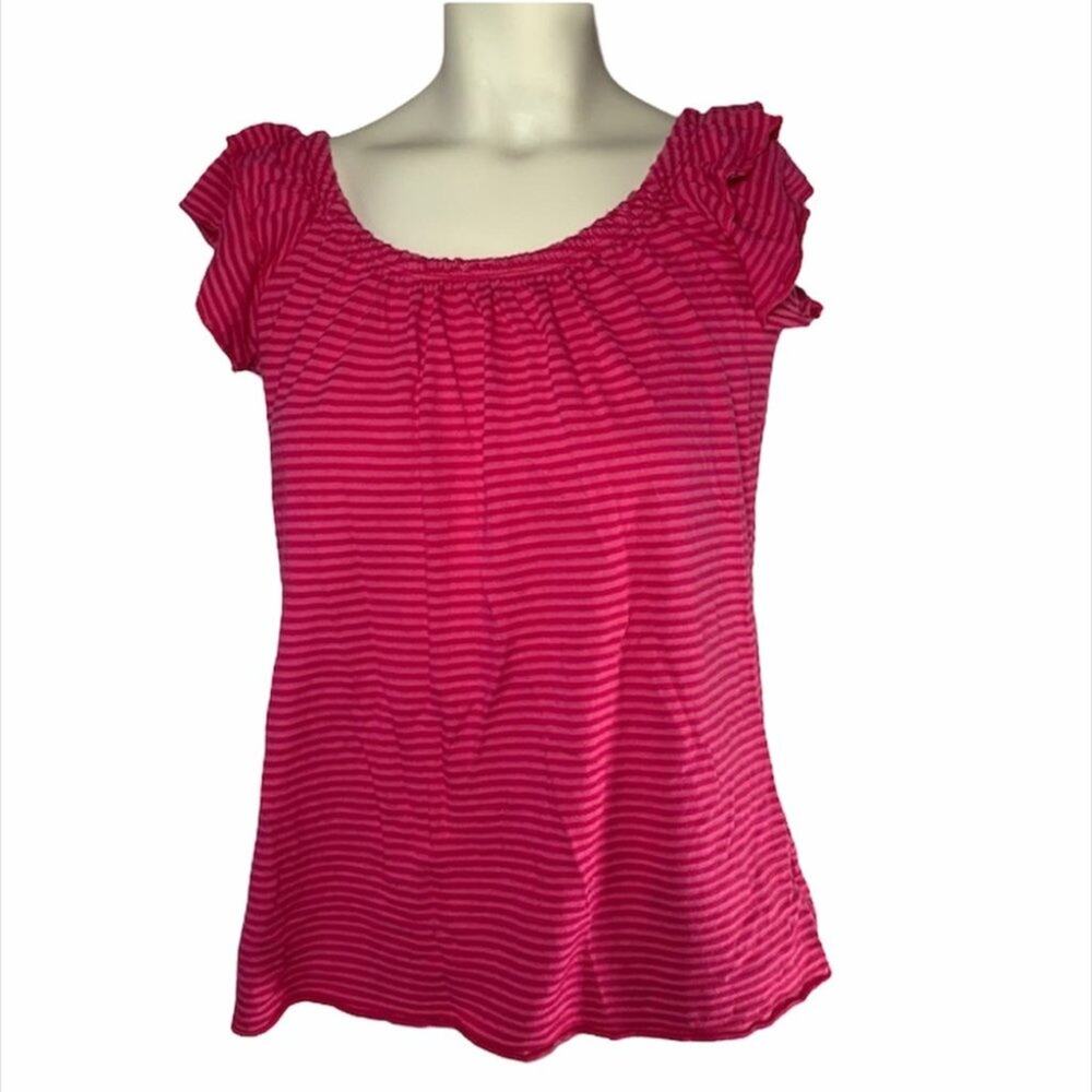 Belle Du Jour Small Ruffle sleeves Pink stripes